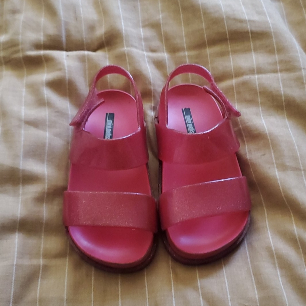 Mini melissa sandals sz 8